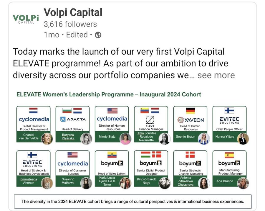 Self Care and Leadership workshop Volpi Capital